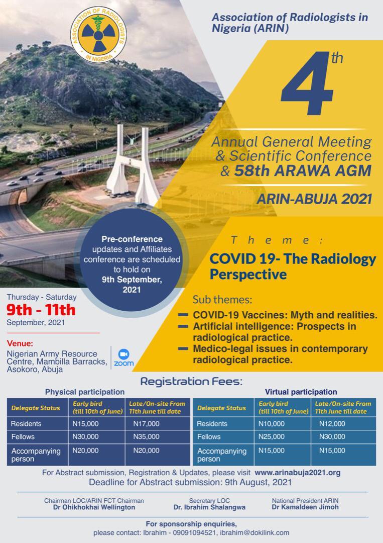 4th Association of Radiologists In Nigeria (ARIN) Annual Scientific